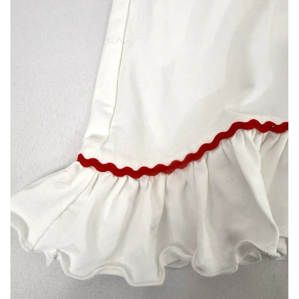NWT Busy Bees Smocks White Long Nightgown Girls Size 6 Embroidered 